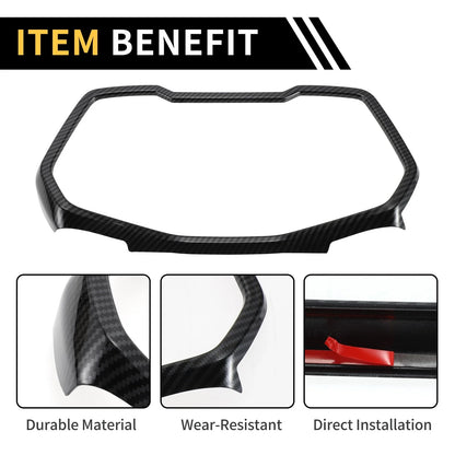 Dashboard Meter Panel Frame Cover for Chevy Colorado (2023–2024) Carbon Fiber