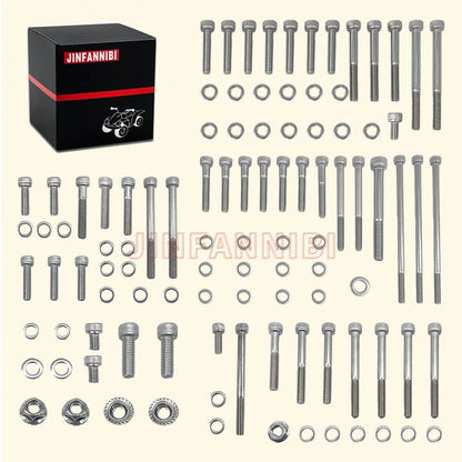 Engine Stainless Steel Bolt Screw Kit for Honda Sportrax 400 TRX400EX (1999–2008)