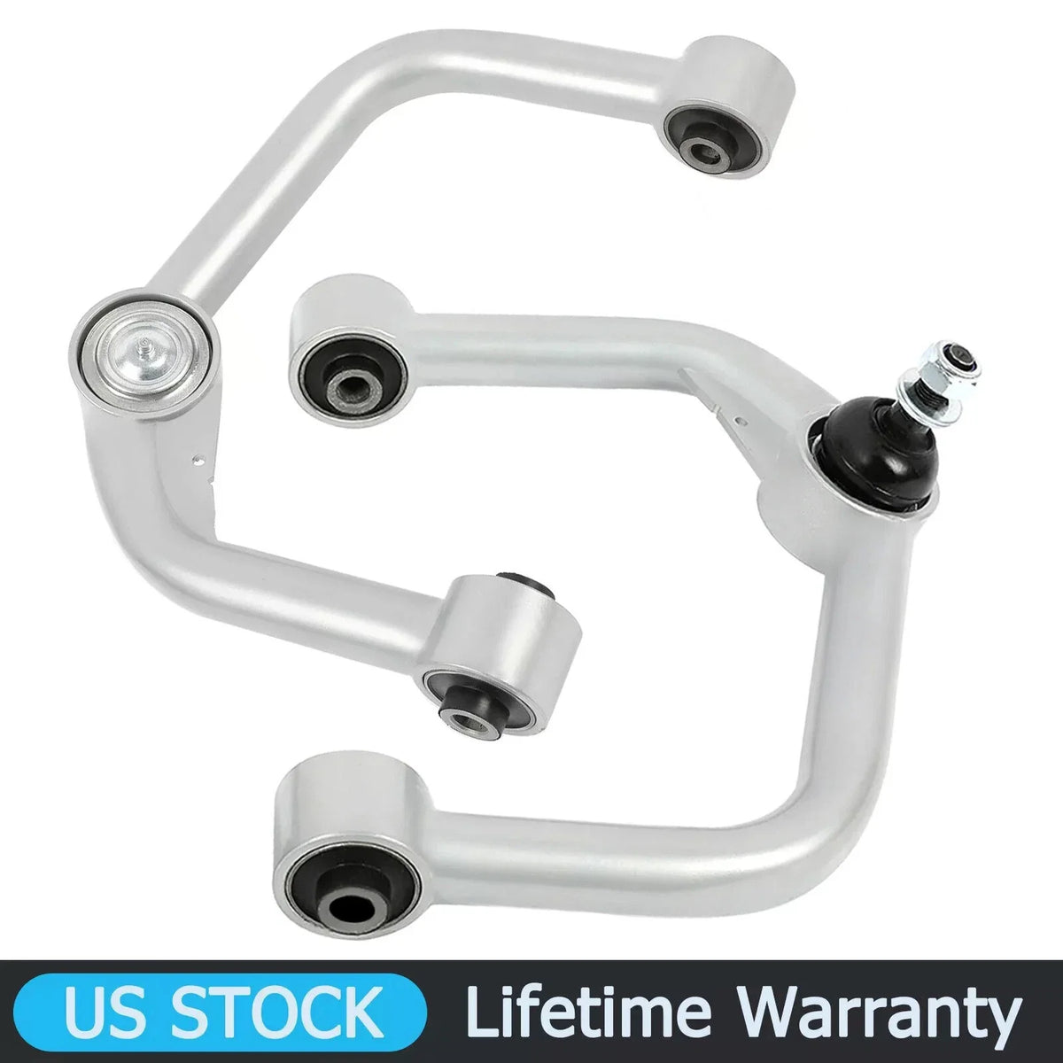 Set of 2 Front Upper Control Arms for Ford F150 (2004–2024) 4WD Silver