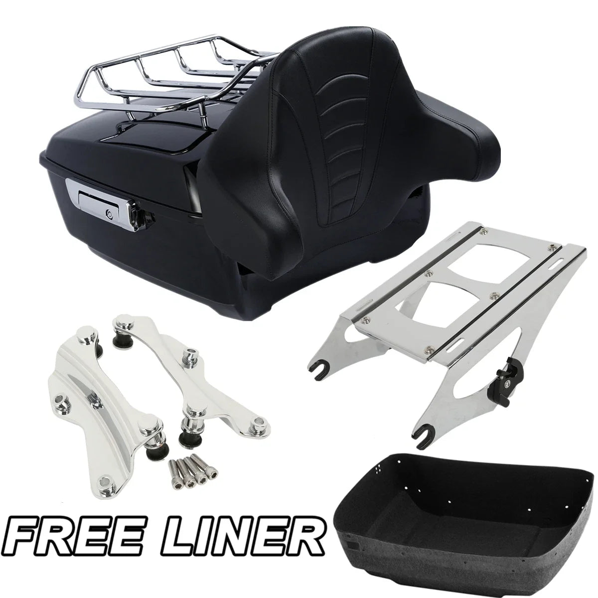 Trunk Mount Rack Docking Kit Pad for Harley Electra Road Glide (2014–2026)