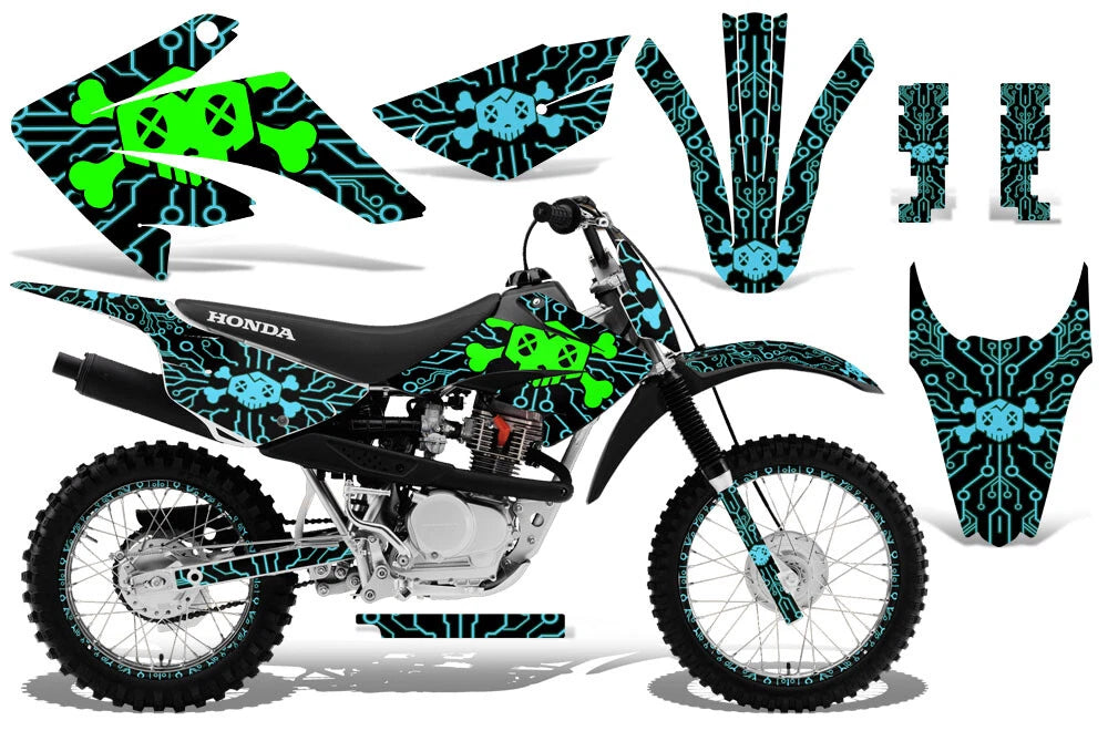 Graphic Stickers +#PLT/RIM Decals for Honda CRF80 CRF100 (2011–2016)