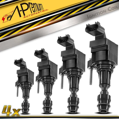 Set of 4 Ignition Coil Packs for Chevy Equinox Malibu GMC Terrain (2010–2017)