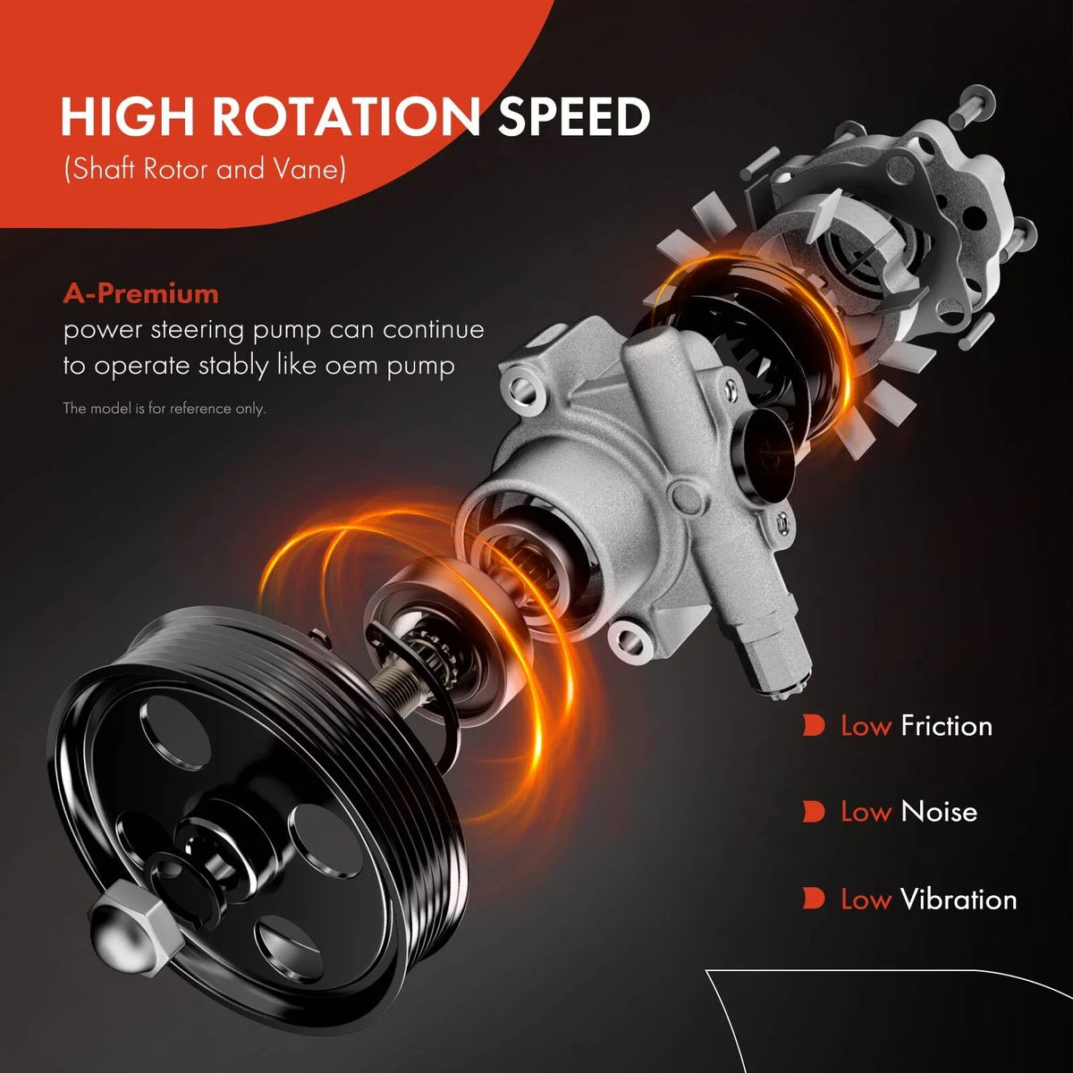 Power Steering Pump with Pulley for Mercedes-Benz ML320 ML350 GL320 R320 (2000–2012)