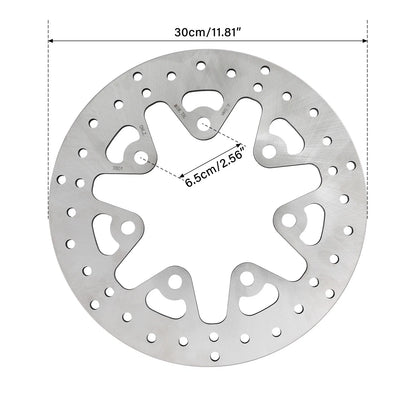 2X 11.8" Front Brake Disc Rotors for Harley Street Road Glide King (2014–2025)
