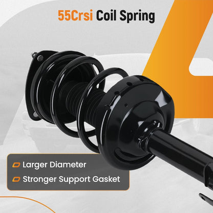 4X Complete Strut Assembly for Subaru XV Crosstrek (2013–2015) 1OD3AR
