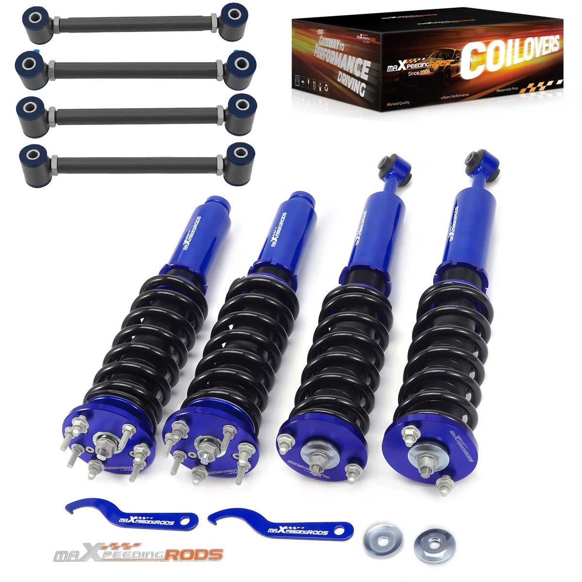 Coilovers Lowering Kit + Rear Camber Arms for Honda Accord (2003–2007) 8A5YZL
