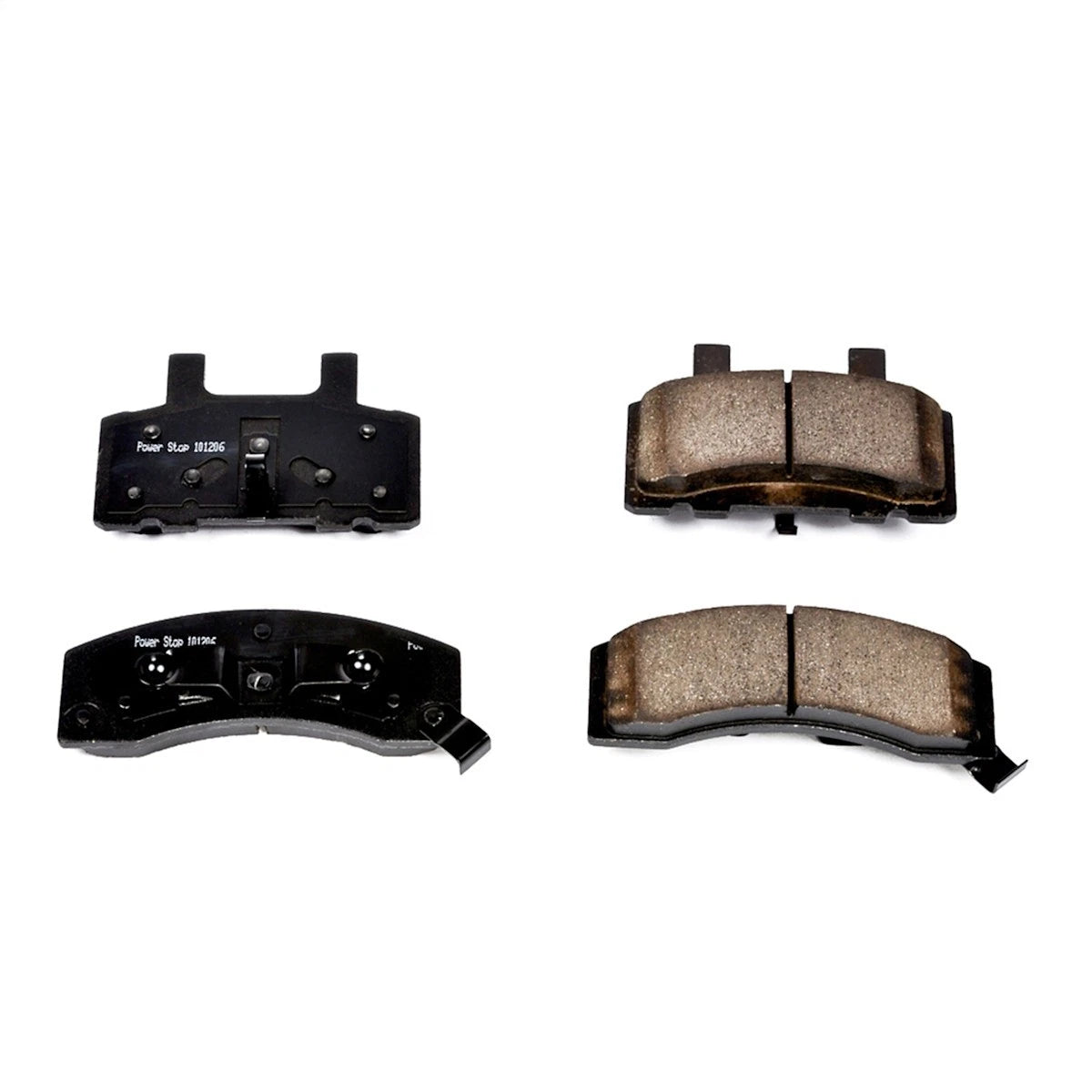 2X Powerstop Brake Pad Set Front for Chevy K3500 GMC (1988–1992) - 16-370, SSCP370, EHT370H
