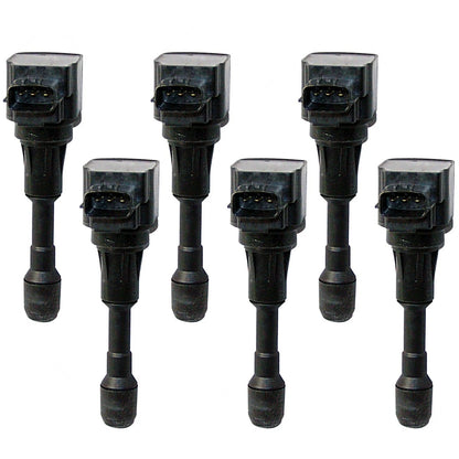 Set of 6 Ignition Coils for Nissan GT-R (2009–2018) SET-HITIGC0079-6