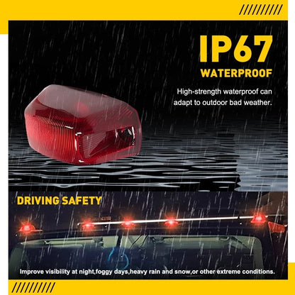 Roof Running Light Housings for Dodge RAM ProMaster (2014–2023) Clear Red Amber