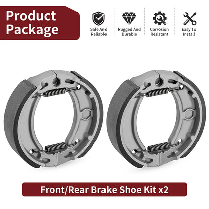 2 x Rear Brake Shoes for Yamaha Trailway 200 TW200 Serow 225 PW80 (1985–2002)