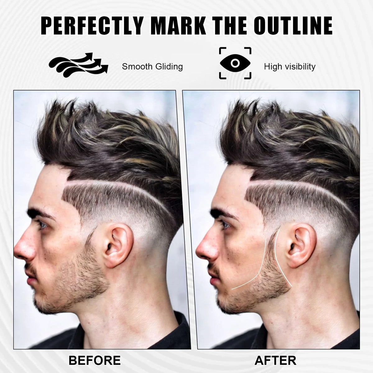 12 PCS Barber Pencil Hairline for Men 5.67in x 1.5in x 1.06in