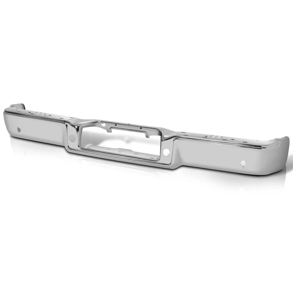 Rear Bumper Face Bar for Ford F-150 Lincoln Mark LT (2004–2008) Chrome w/Sensor Holes