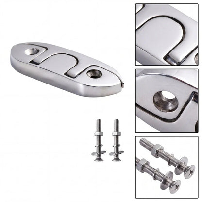 Folding Cleat for Marine Boat Dock 4.5 in & 6 in 316 Stainless Steel