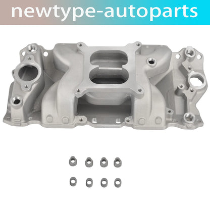Intake Manifold Dual Plane Aluminum for Chevy SBC 350 400 (1955–1995)