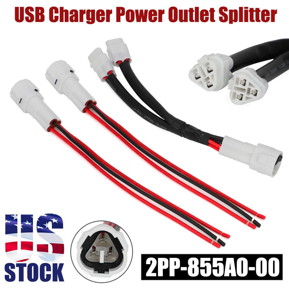 USB Charger Power Outlet Splitter for Yamaha Super Tenere XTZ1200