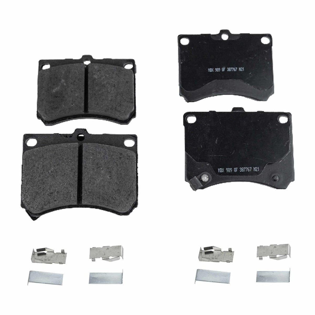 Set of 4 Semi-Metallic Brake Pads for Ford Escort (1997–2003)