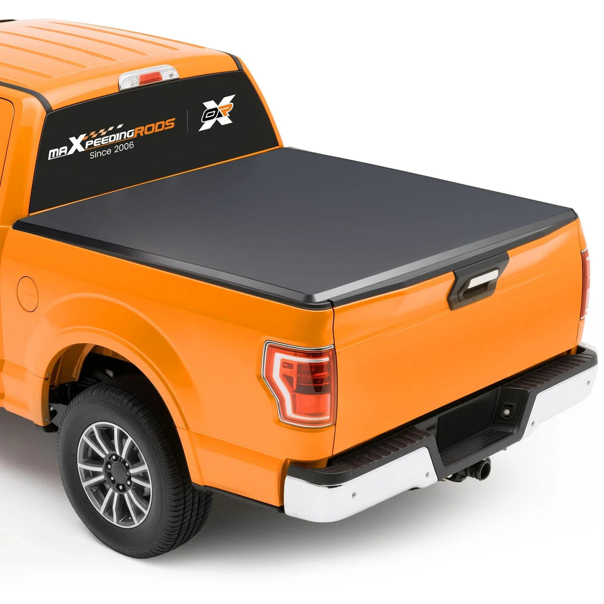 5.5ft Quad-Fold Bed Cover for Ford F150 Crew Cab (2015–2026) Waterproof Vinyl