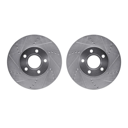 Brake Rotor Set for Volvo C30 (2012) - Drilled and Slotted ALX-PAU-DF-7002-54018-CLA3