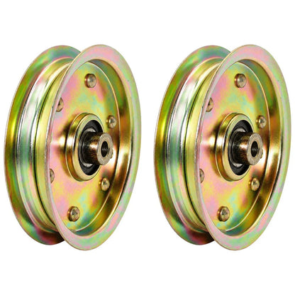 2 Idler Pulleys for Troy Bilt Pony Bronco Horse Mustang Colt XP (38"-54")