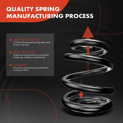 2X Rear Coil Springs for Chevrolet Malibu (1978–1980) Buick Regal (1978–1987)