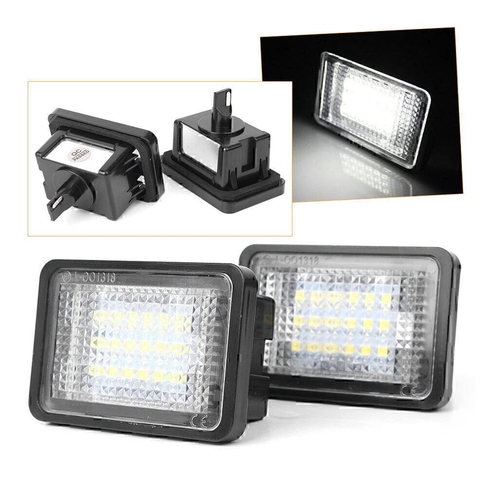 2X LED License Plate Lights for Benz GLK X204 GLK350 (2008–2015)