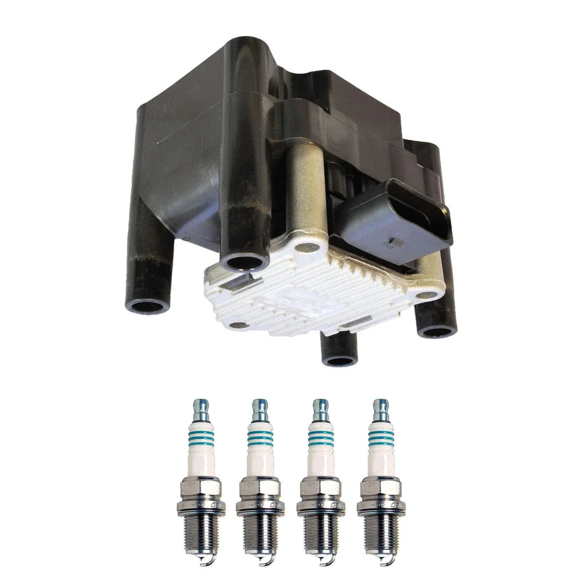 Set of 5 Ignition Coil & Iridium Spark Plug Kit for Audi TT, VW Golf, Jetta (2000–2023)