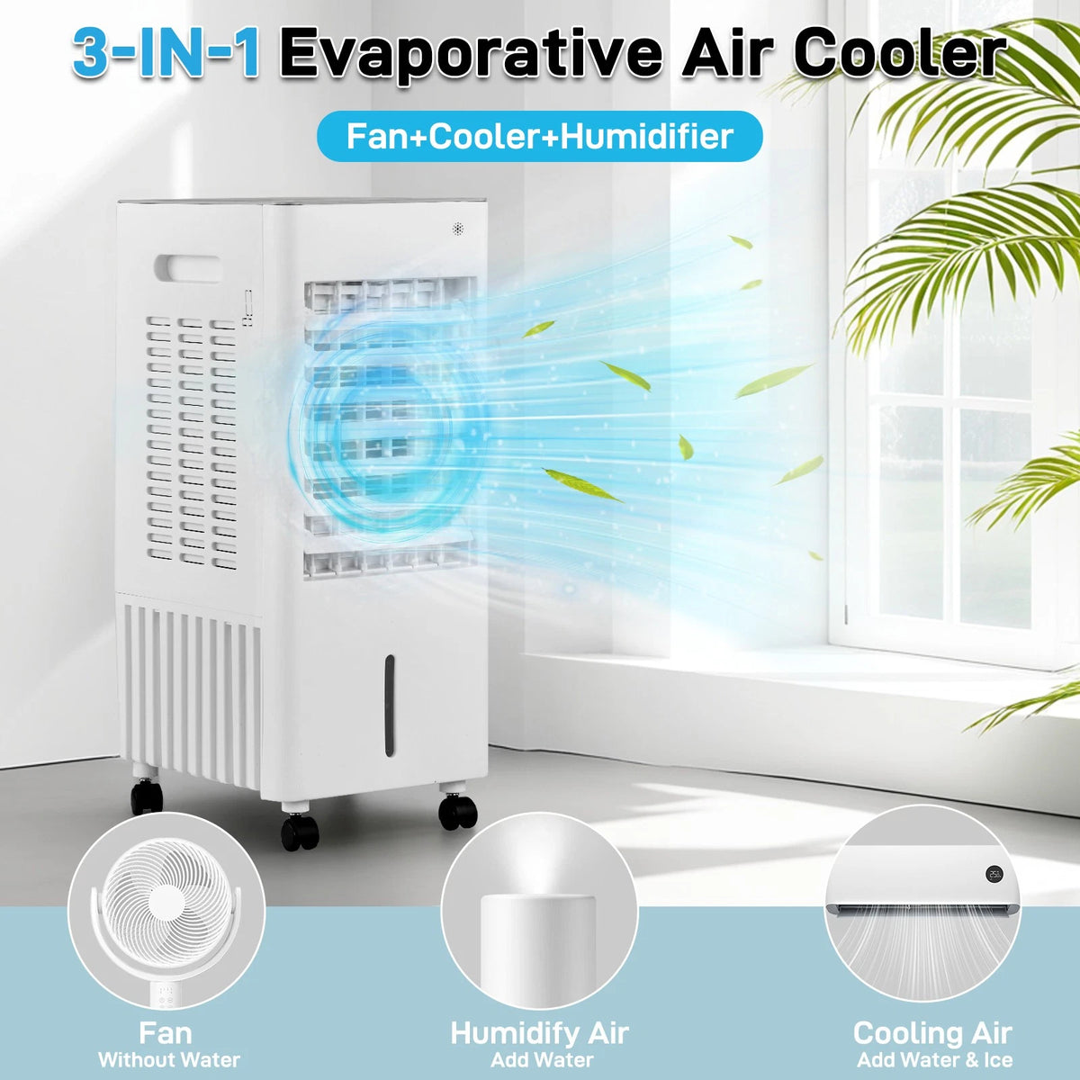 3-in-1 Evaporative Air Cooler for Portable Use (2023)
