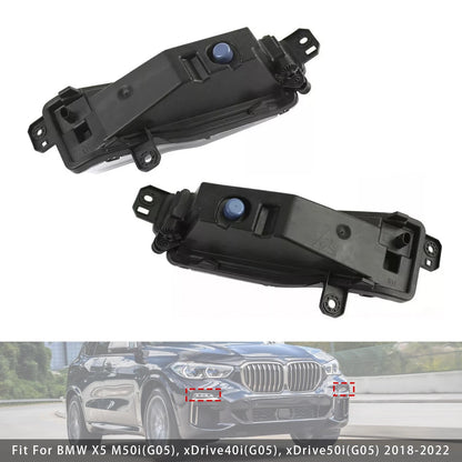 Pair LED Front Bumper Fog Lights for BMW X5 (2018–2022) 63177406365, 63177406366