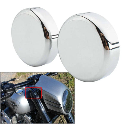 Chrome Upper Fork Stem Nut Cap Cover for Harley Street Bob Breakout Dyna Softail (2018–2023)