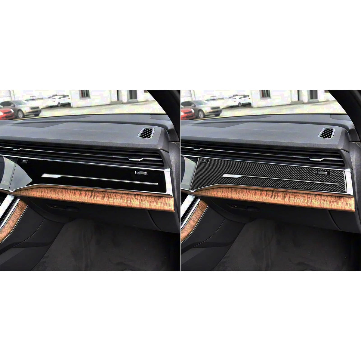 Carbon Fiber Dashboard Cover for Audi Q8 Q7 SQ7 SQ8 RS