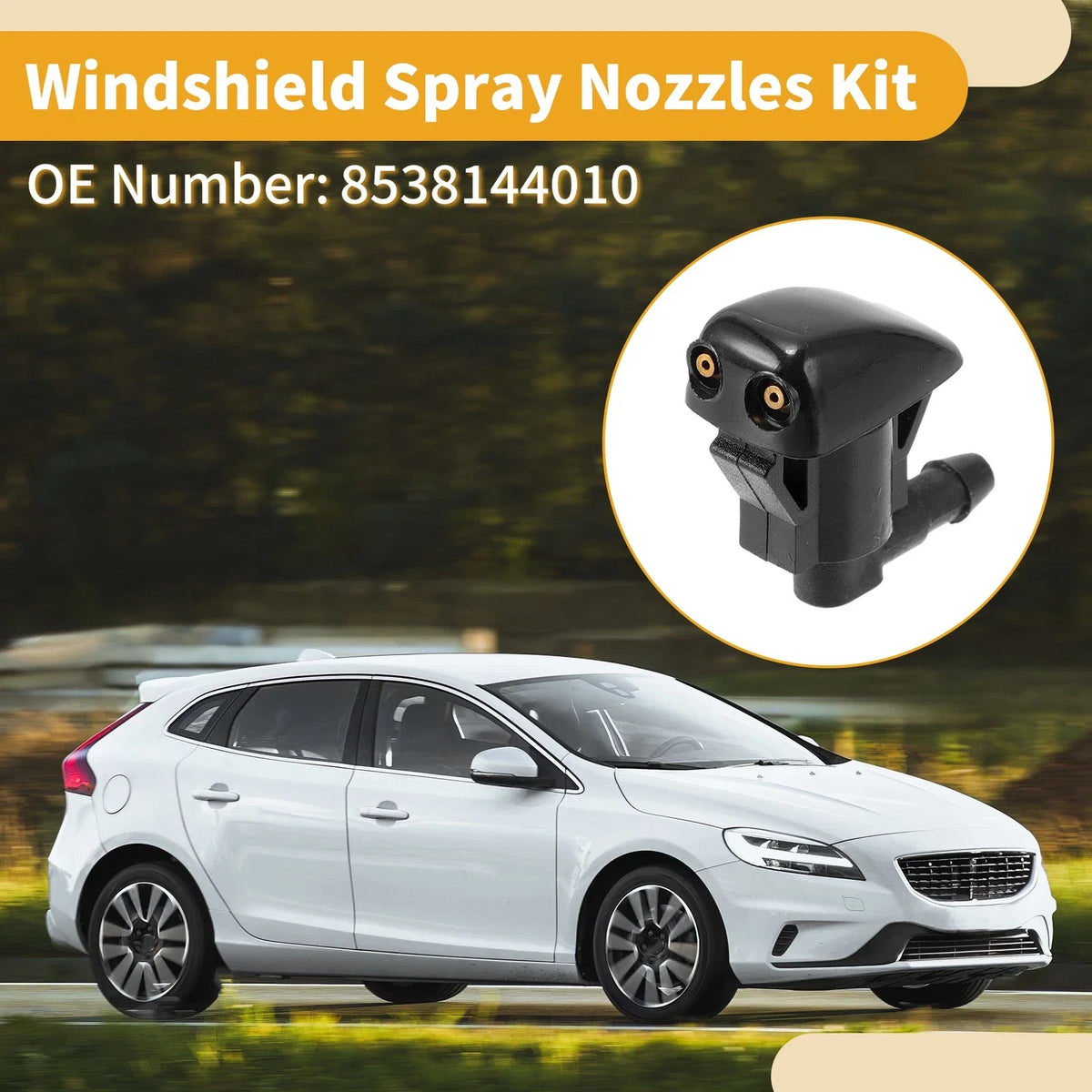Windshield Washer Nozzle Kit for Toyota Tacoma (1 Pcs, No. 8538144010)