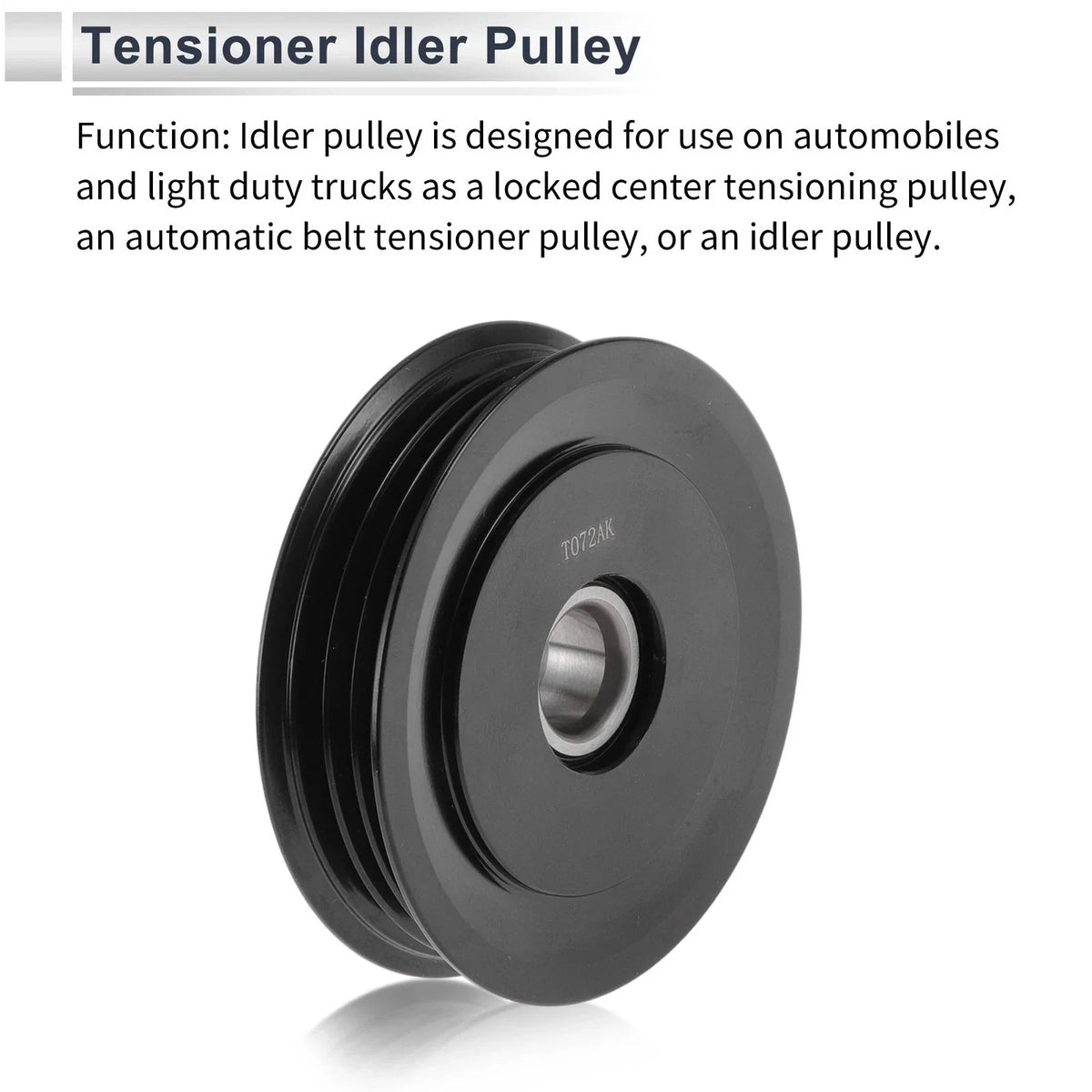 Drive Belt Idler Pulley for Toyota Prius (2001–2009) 16630-21020 Plastic