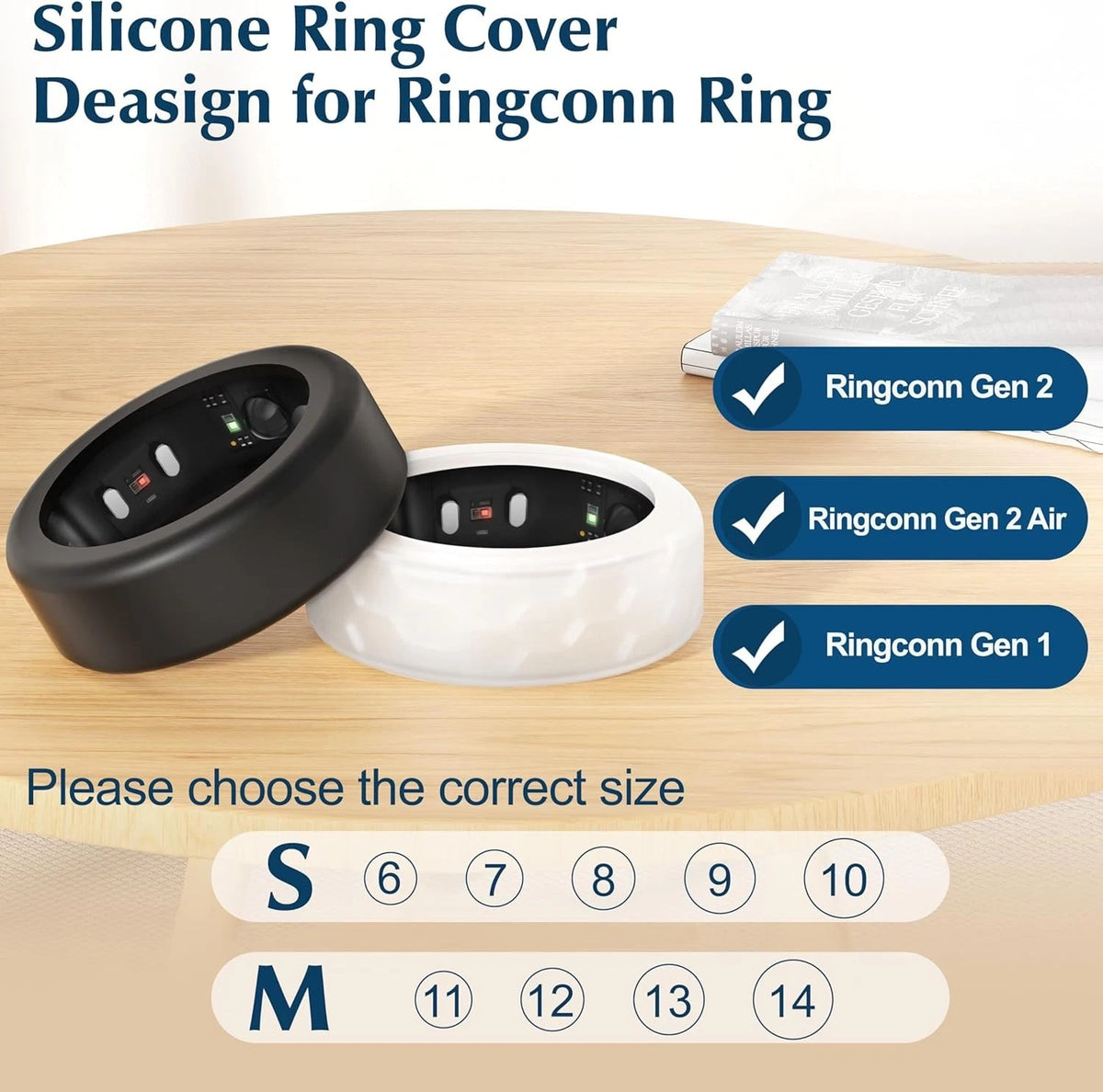 6PC Cover for RingConn Gen 2/Gen 2 Air/Gen 1