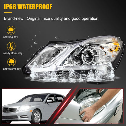 Driver Side Headlight Assembly for Mercedes-Benz E550 (2010–2013)