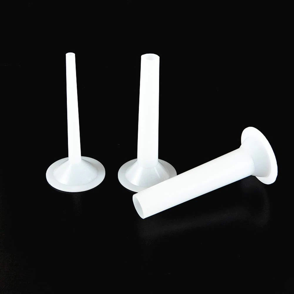 Set of 3 Plastic Sausage Stuffing Tubes for Manual Stuffer