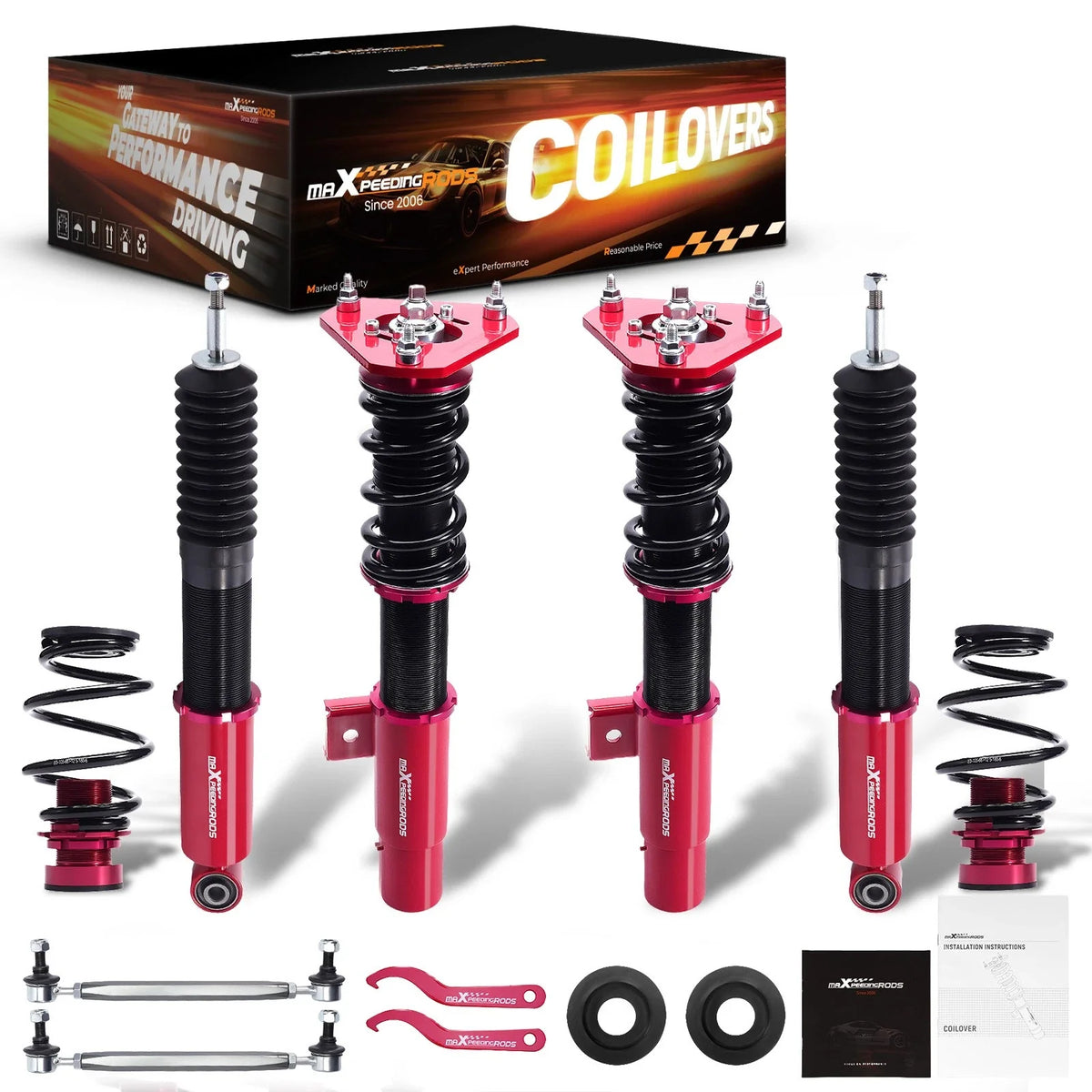 Coilovers Shock Lowering Kit for Volkswagen Golf Jetta MK5 MK6 (2006–2017)
