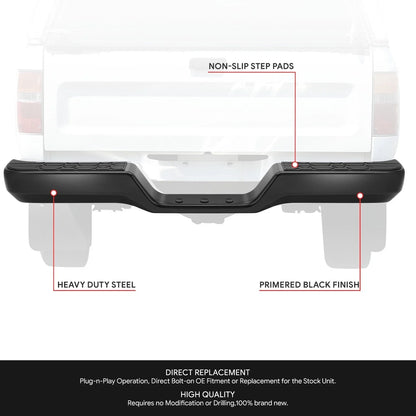 Rear Step Bumper Assembly for Toyota Pickup (1989–1995)