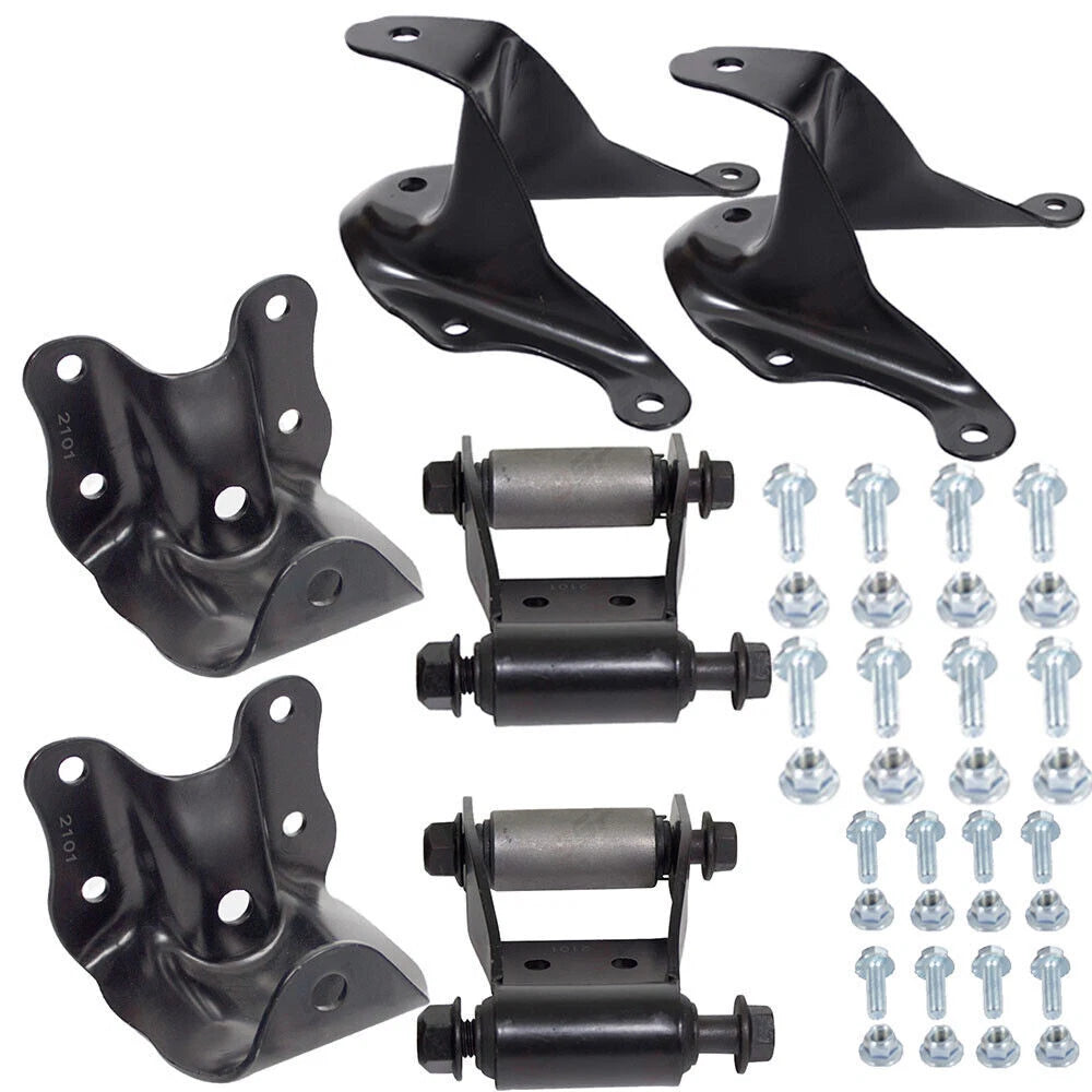 Set of 2 Leaf Spring Shackles & Brackets for Ford Ranger (1986–1997)