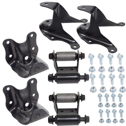 Set of 2 Leaf Spring Shackles & Brackets for Ford Ranger (1986–1997)