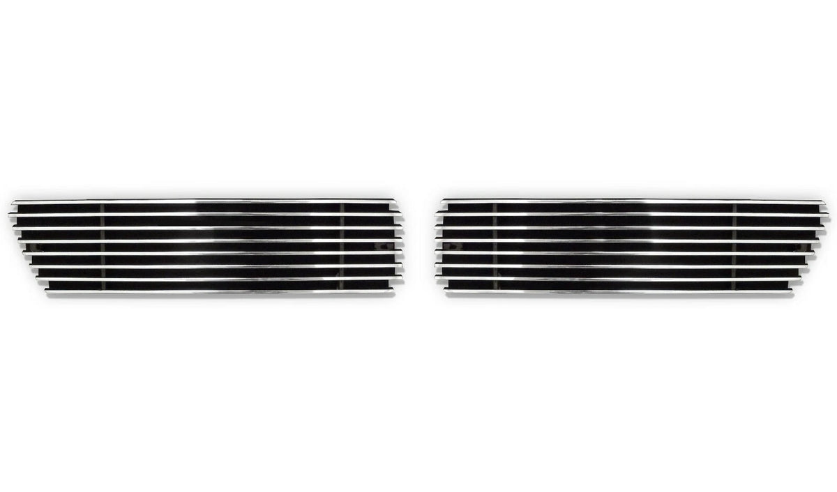 2pc Horizontal Bars Billet Grill Covers for Dodge Ram (2002–2005) 7530DPP