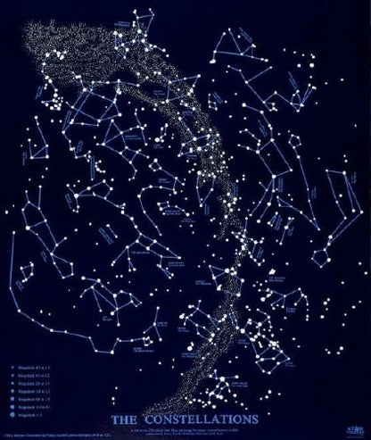 Glow-in-The-Dark Star Map for Northern Hemisphere (No Part Numbers)