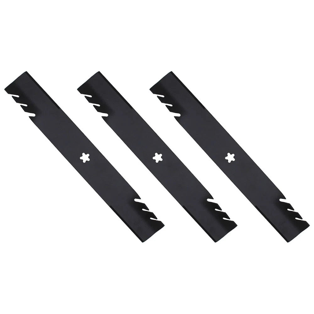 3X Toothed Mower Blades for Poulan 