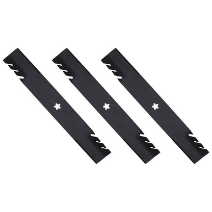 3X Toothed Mower Blades for Poulan 