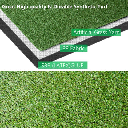 4FT x 10FT Artificial Synthetic Grass Turf for Outdoor Use