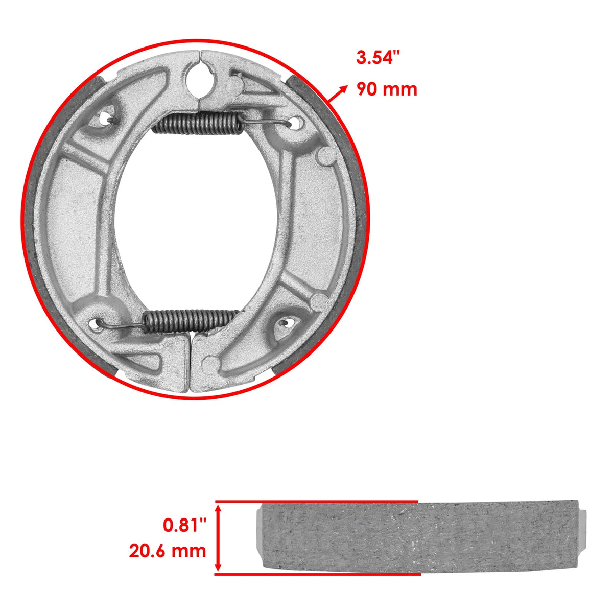 Rear Brake Shoes for Honda CRF70F (2004–2012) GK1149BS110TT