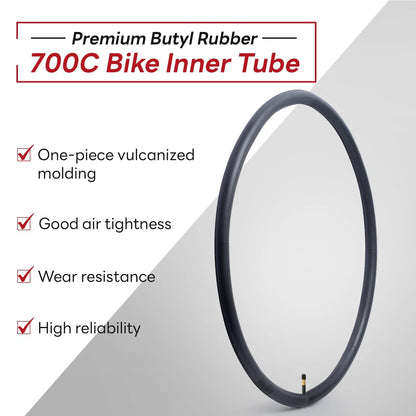 700x44C/45/46C/47C/48C/49C/50C AV48mm Bike Tube for 700C