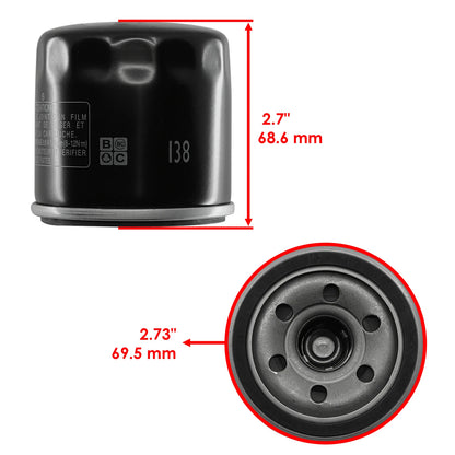 Oil Filter for Arctic Cat 500 4X4 (2000–2023) FL134A1005, 0812135, 0436001