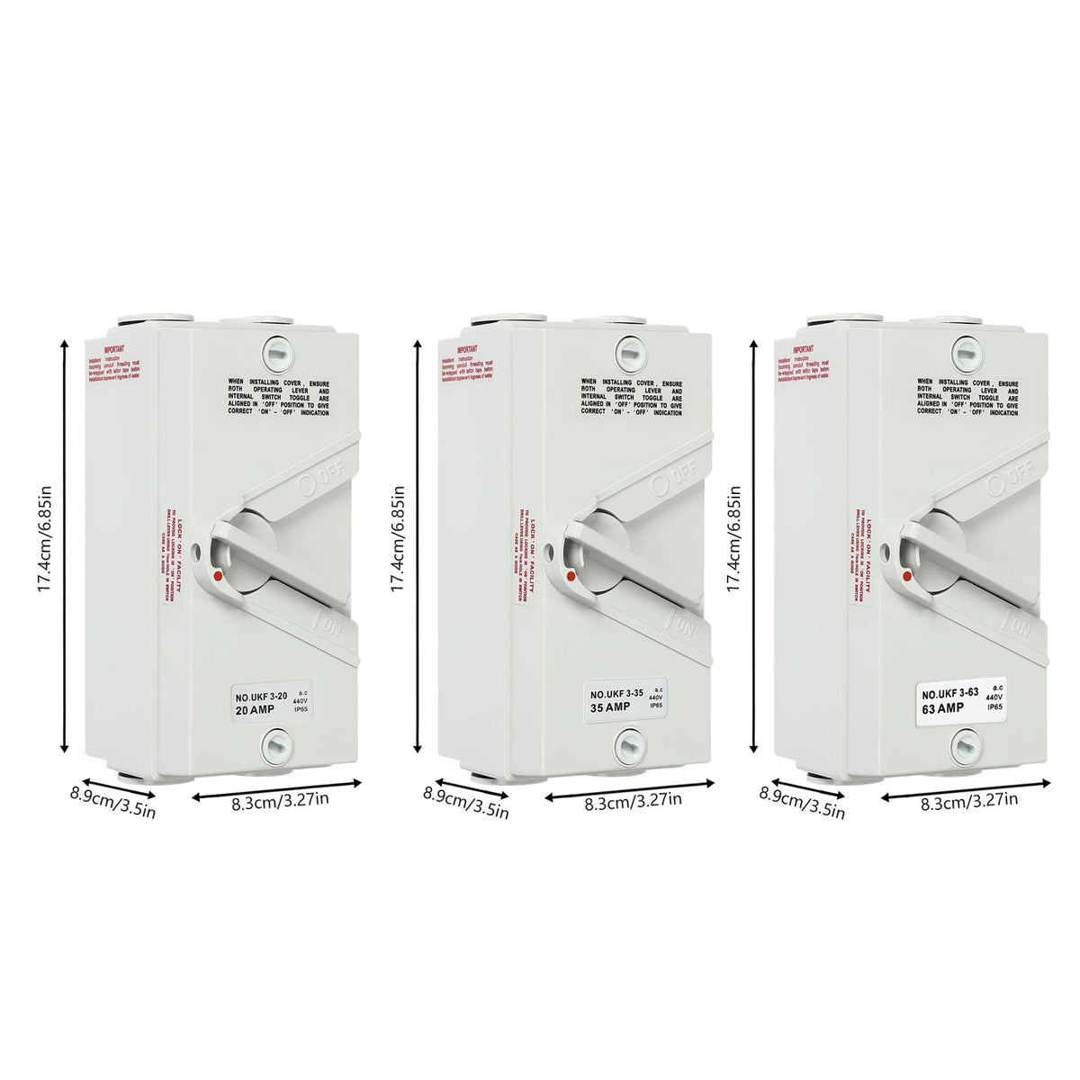 3 Pole Safety Isolation Switch for