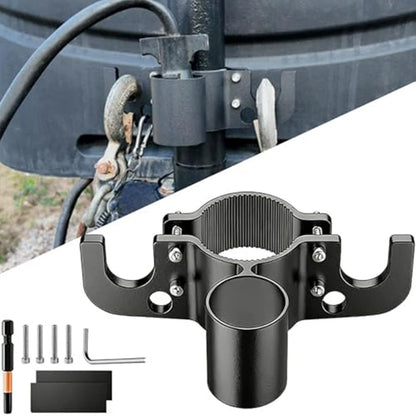 Aluminum Bracket for Trailer Safety Chains & 7-Way Mount (2010–2023)