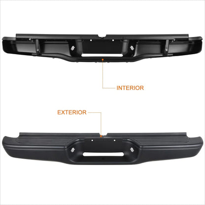 Rear Step Bumper for Toyota Tacoma (1995–2004) w/ License Lamp Holes & Brackets